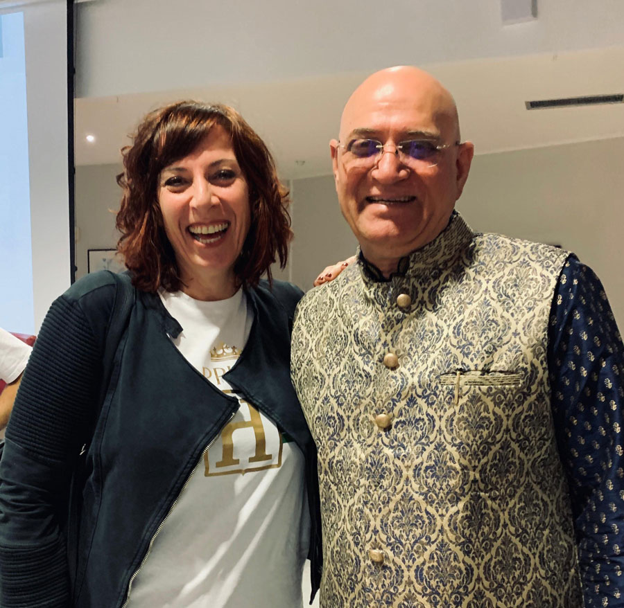 Madan Kataria e Micaela Travaglini Madan Kataria e Micaela Travaglini